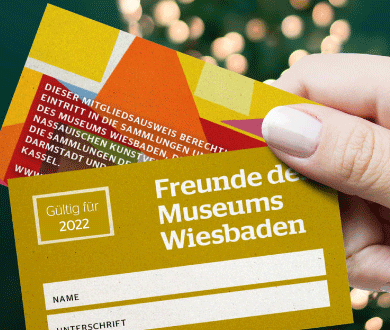 Mitgliedschaft bei den Freunden des Museums Wiesbaden