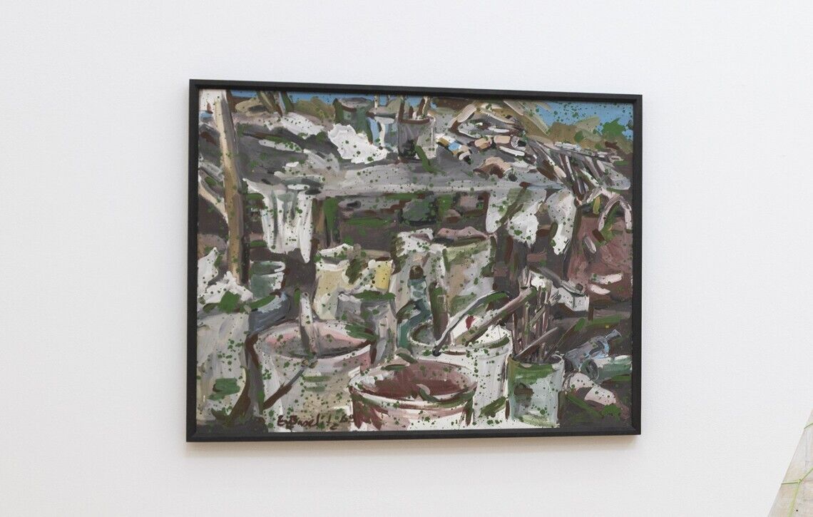 Georg Baselitz, Stilleben (Farbtöpfe), 1969