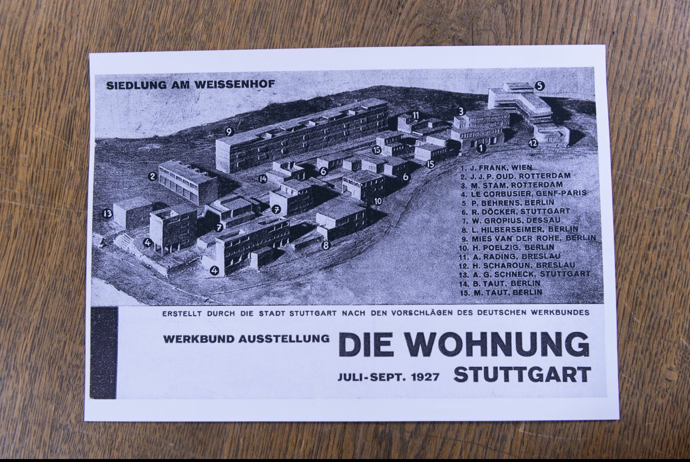 Ansicht der Weißenhofsiedlung aus Archiv Werner Graeff, 1927