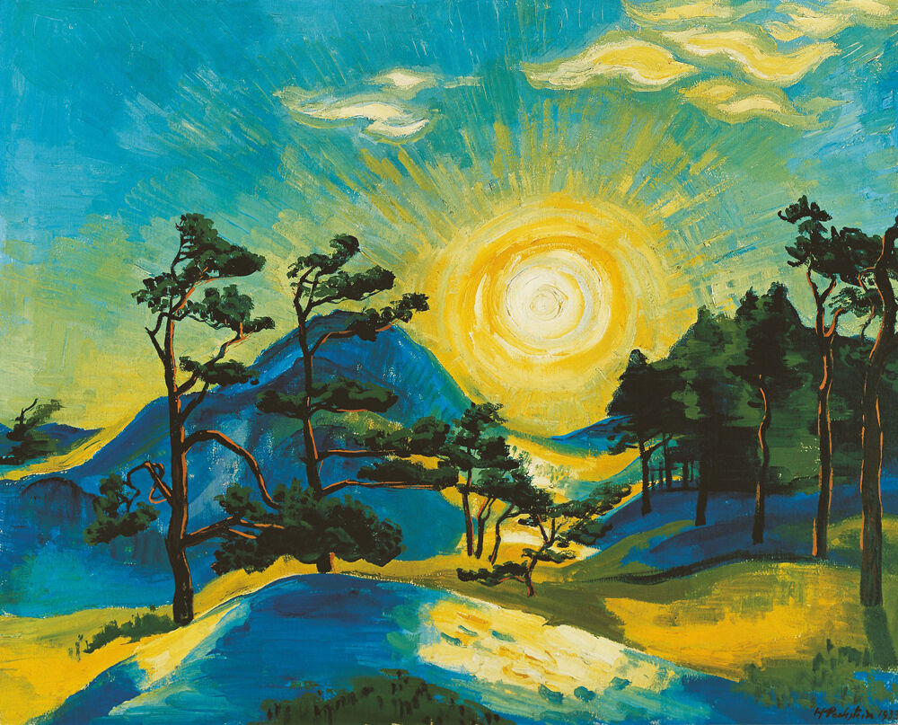 Max Pechstein, Aufgehende Sonne, 1933, Stiftung Saarländischer Kulturbesitz, Saarbrücken, Saarlandmuseum – Moderne Galerie © 2024 Pechstein — Hamburg ⁄ Berlin