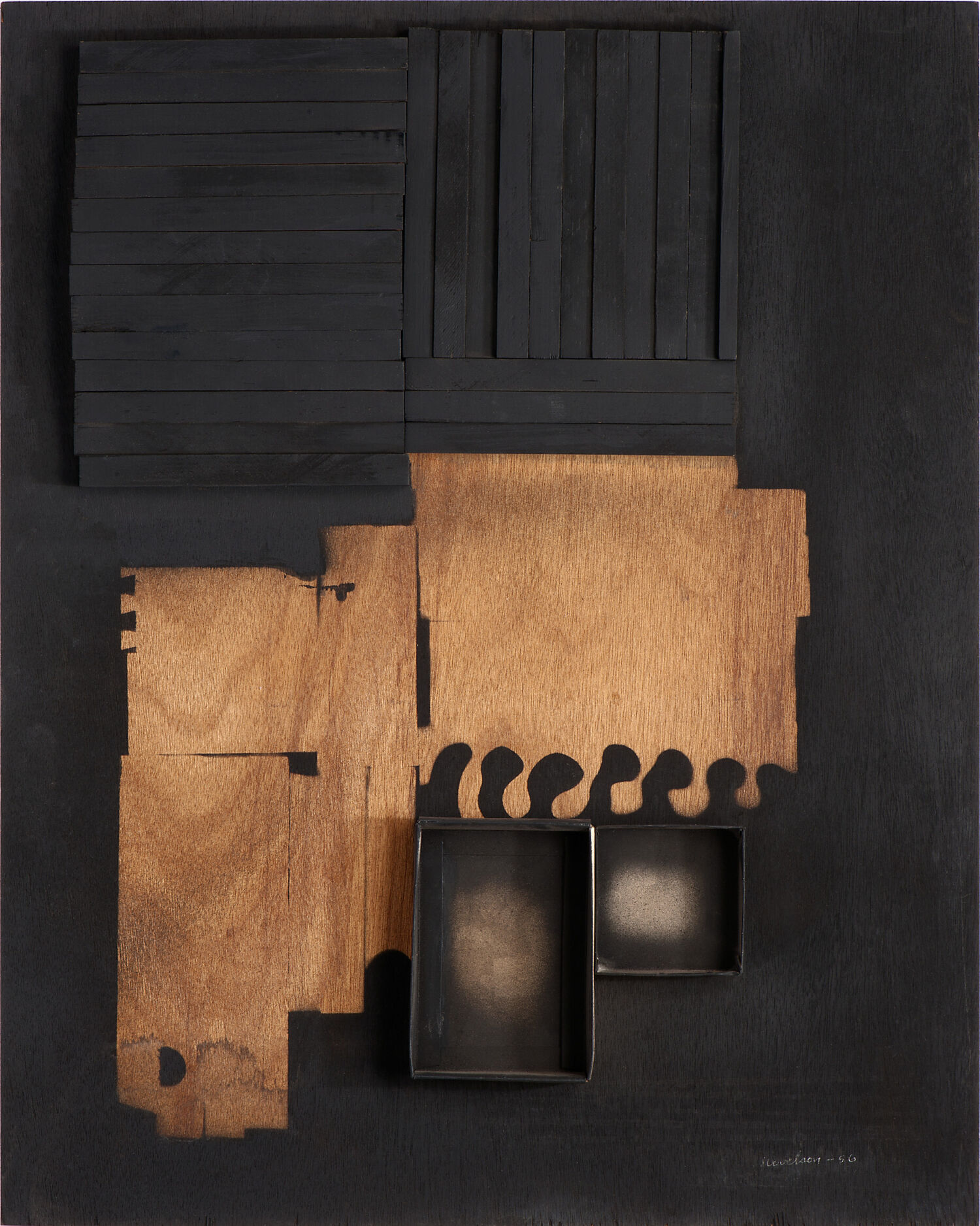 Louise Nevelson, o. T. / Untitled, 1956, Privatsammlung / Private collection, Courtesy Gió Marconi, Mailand, © VG Bild-Kunst, Bonn 2024, Photo: Gianni Ummarino