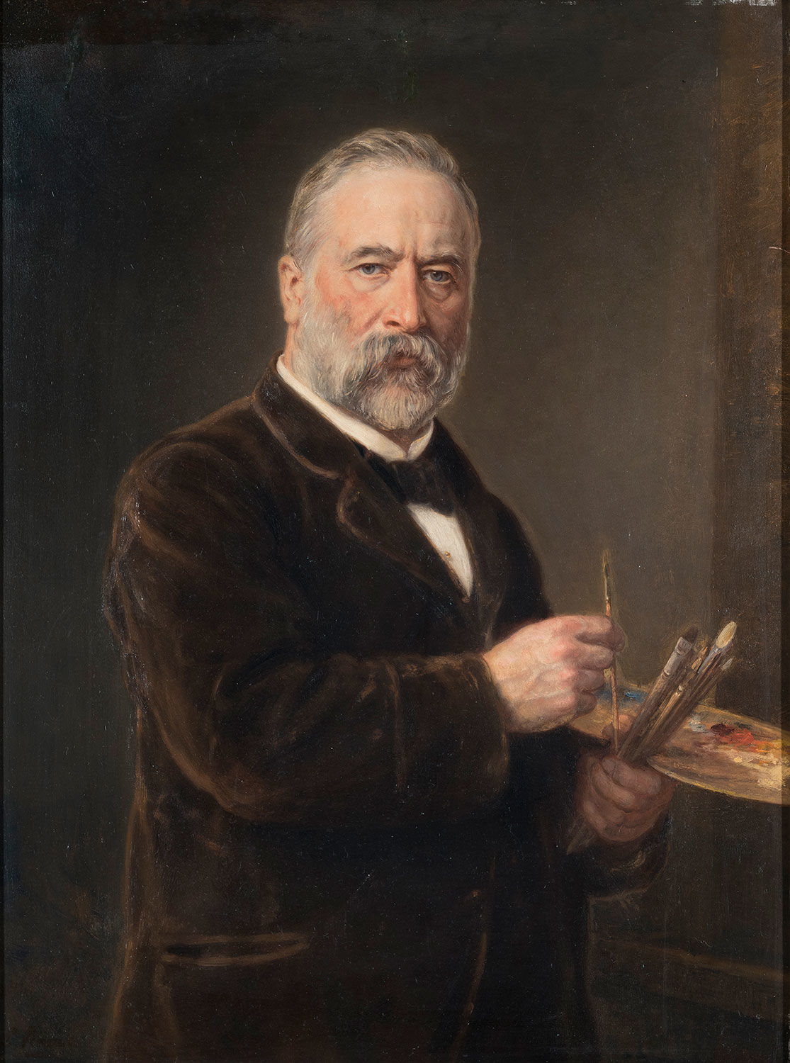 Ludwig Knaus, Selbstbildnis 1890, Museum Wiesbaden