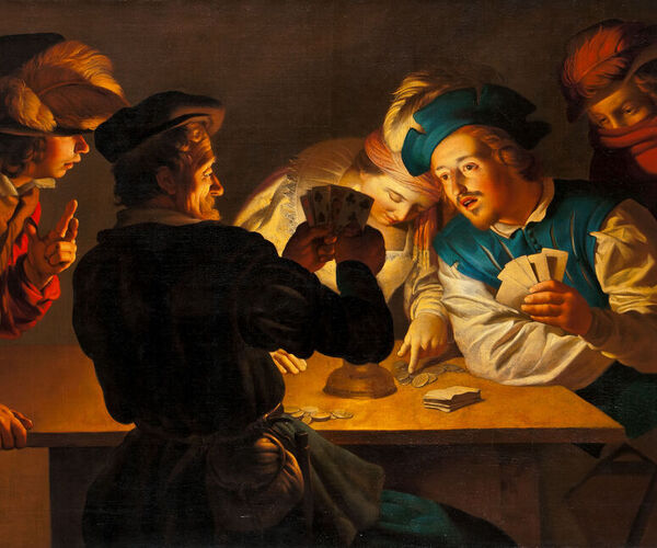 Bild zu Mit offenen Karten gespielt? Zur Provenienz des Gemäldes Die Falschspieler von Gerard van Honthorst im Museum Wiesbaden
