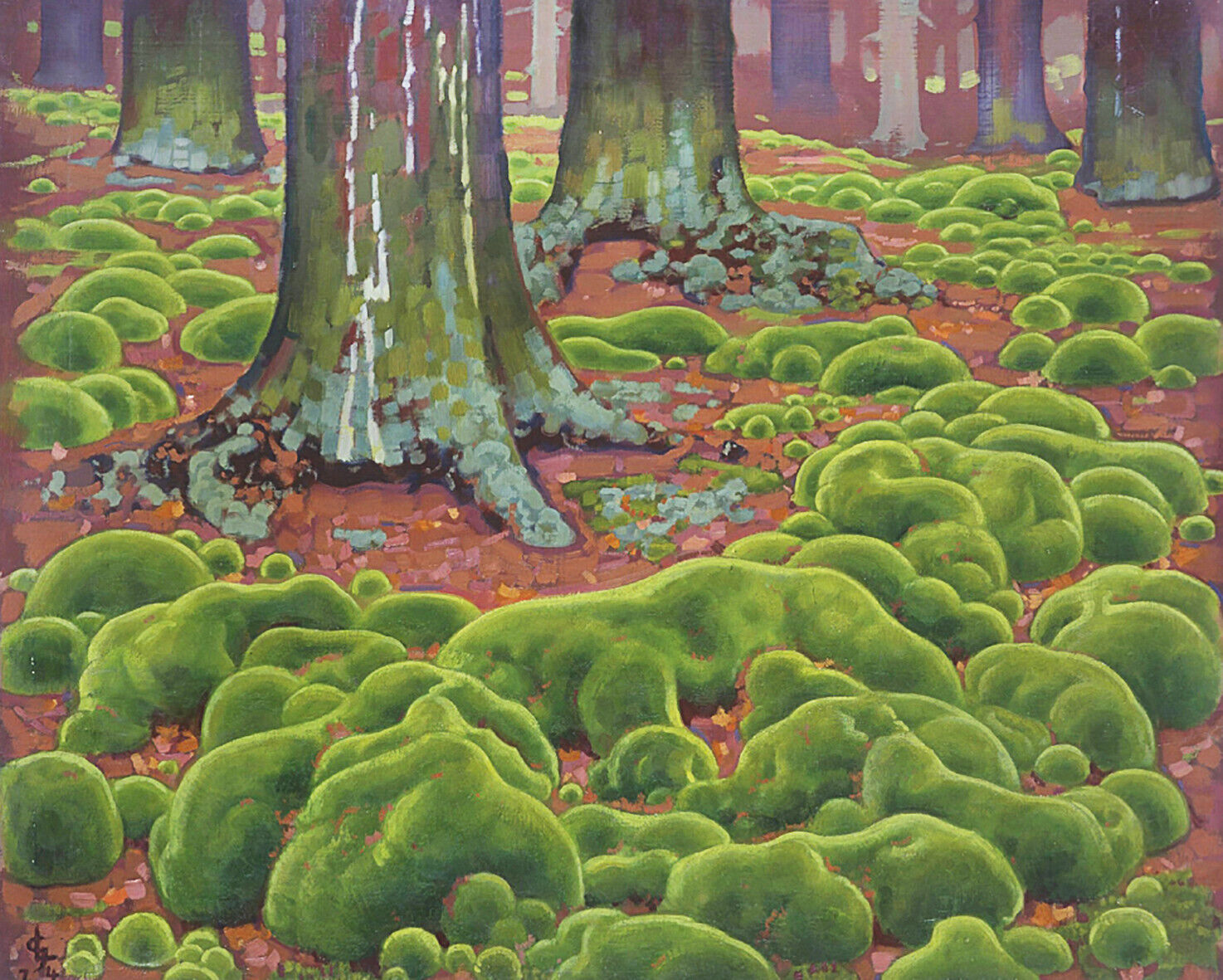 Georg L&uuml;hrig, Moospolster, 1924, oil on canvas, Chemnitz Art Collections &copy; Chemnitz Art Collections / J&uuml;rgen Seidel