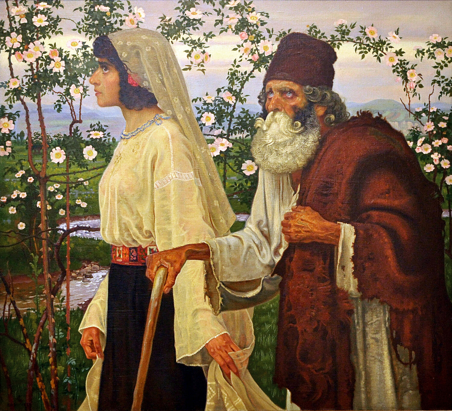 Georg L&uuml;hrig, Old Age and Youth, replica, 1924; original from 1898 in the collection of the Dresden State Art Collections &copy; Museum Wiesbaden / Bernd Fickert