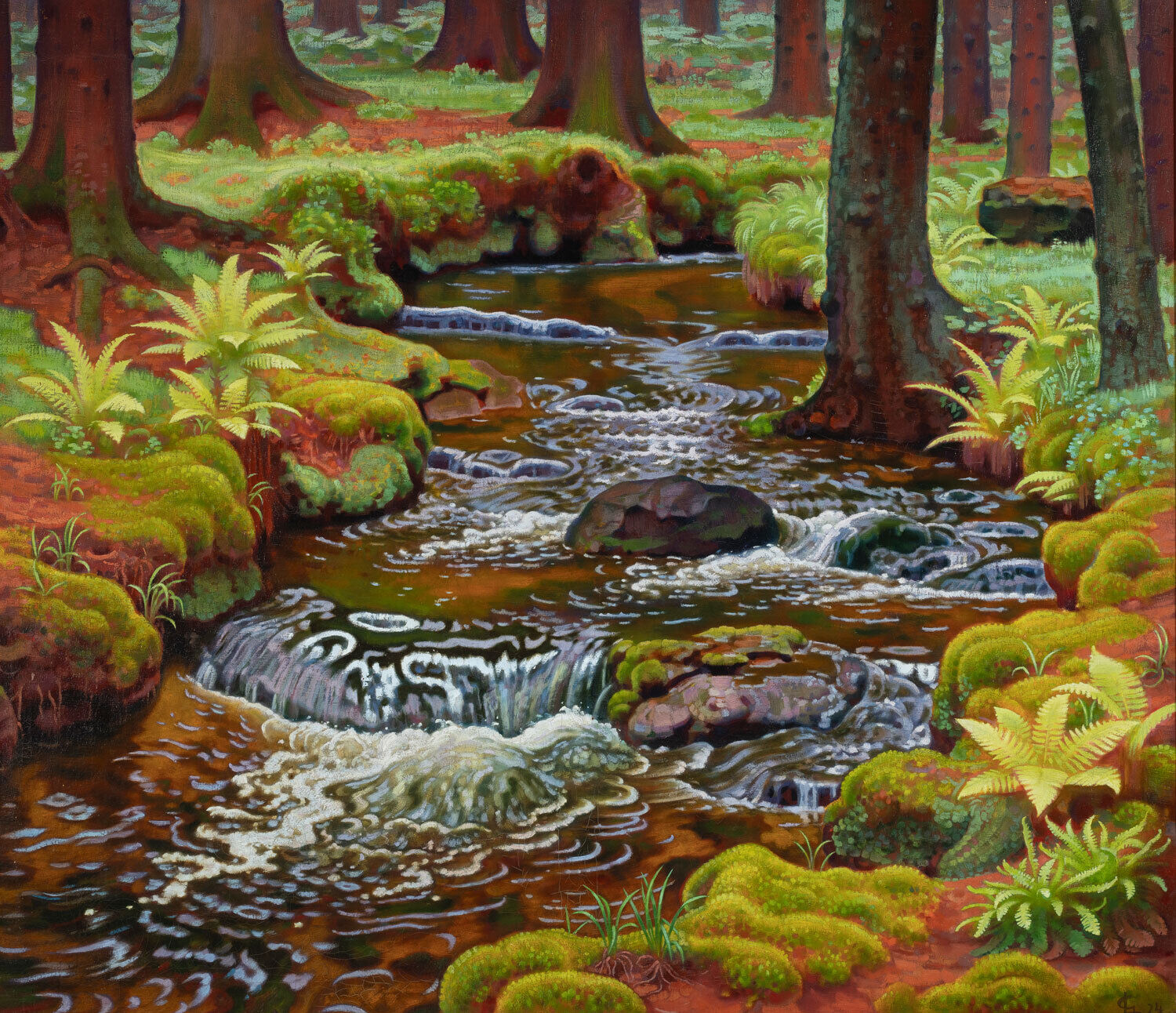 Georg L&uuml;hrig, Waldbach, 1924, Photo: Museum Wiesbaden / Bernd Fickert