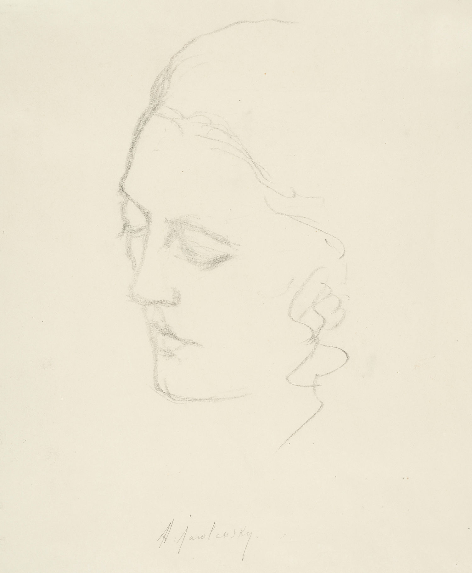 Alexej von Jawlensky, , Portrait of Lisa Kümmel (Detail), 1927, Museum Wiesbaden, private donor. Photo: Museum Wiesbaden / Bernd Fickert