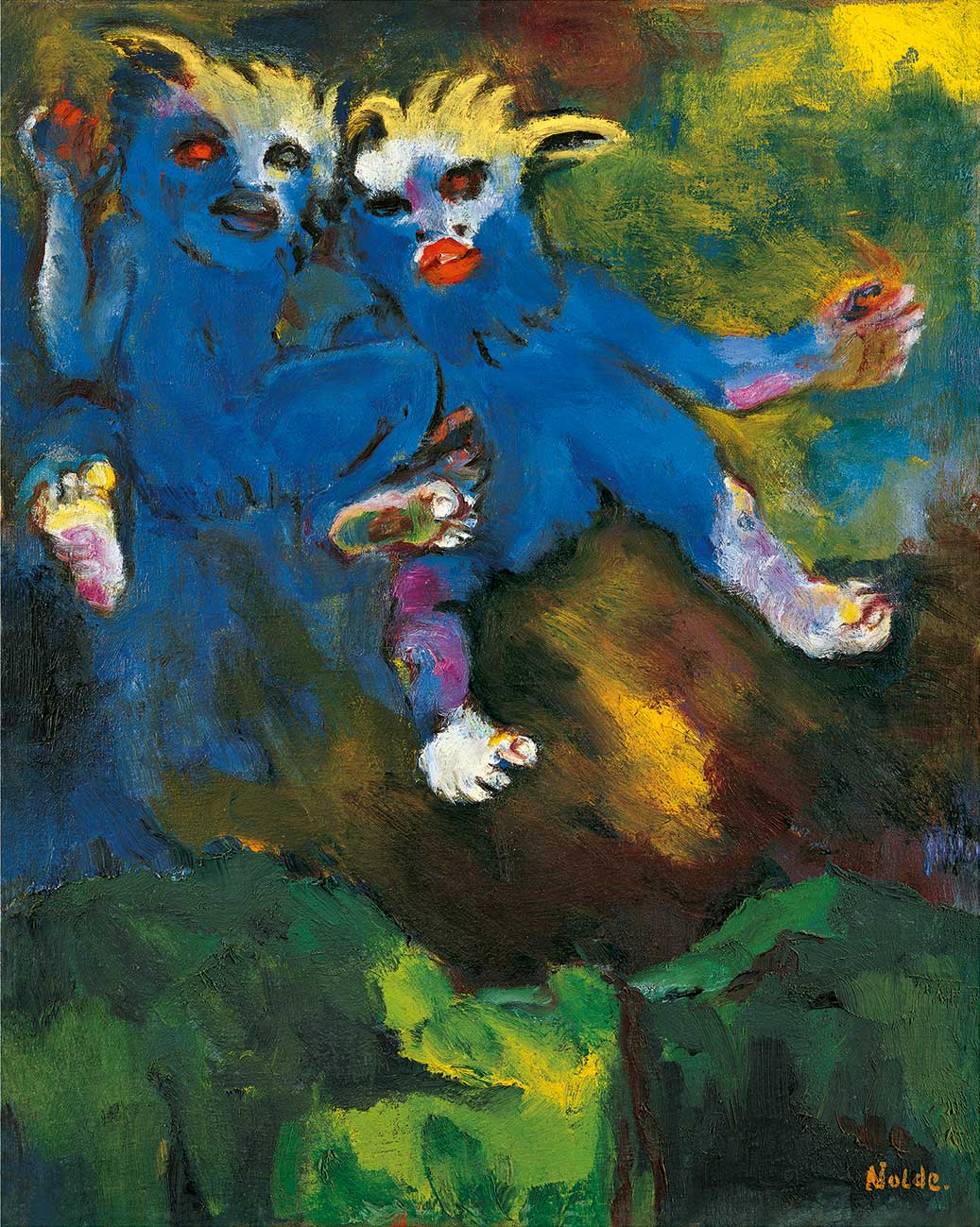 Emil Nolde, Frühmorgenflug, Gemälde, 1940. © Nolde-Stiftung Seebüll.